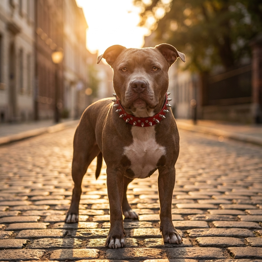 ScritchPets Spiked Dog Collar and Leash Set