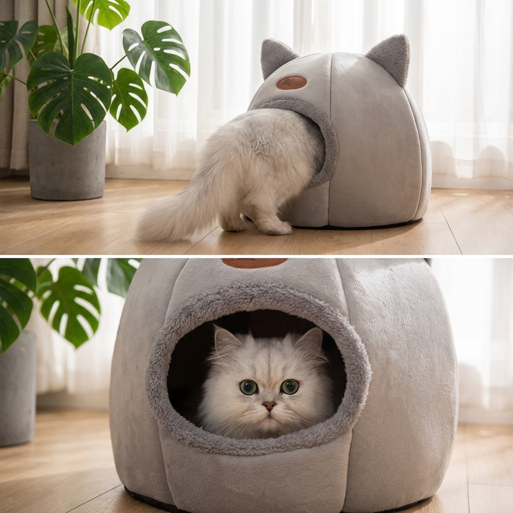 ScritchPets Cat Cave Bed