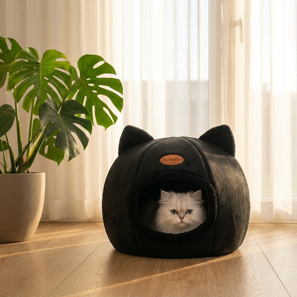 ScritchPets Cat Cave Bed