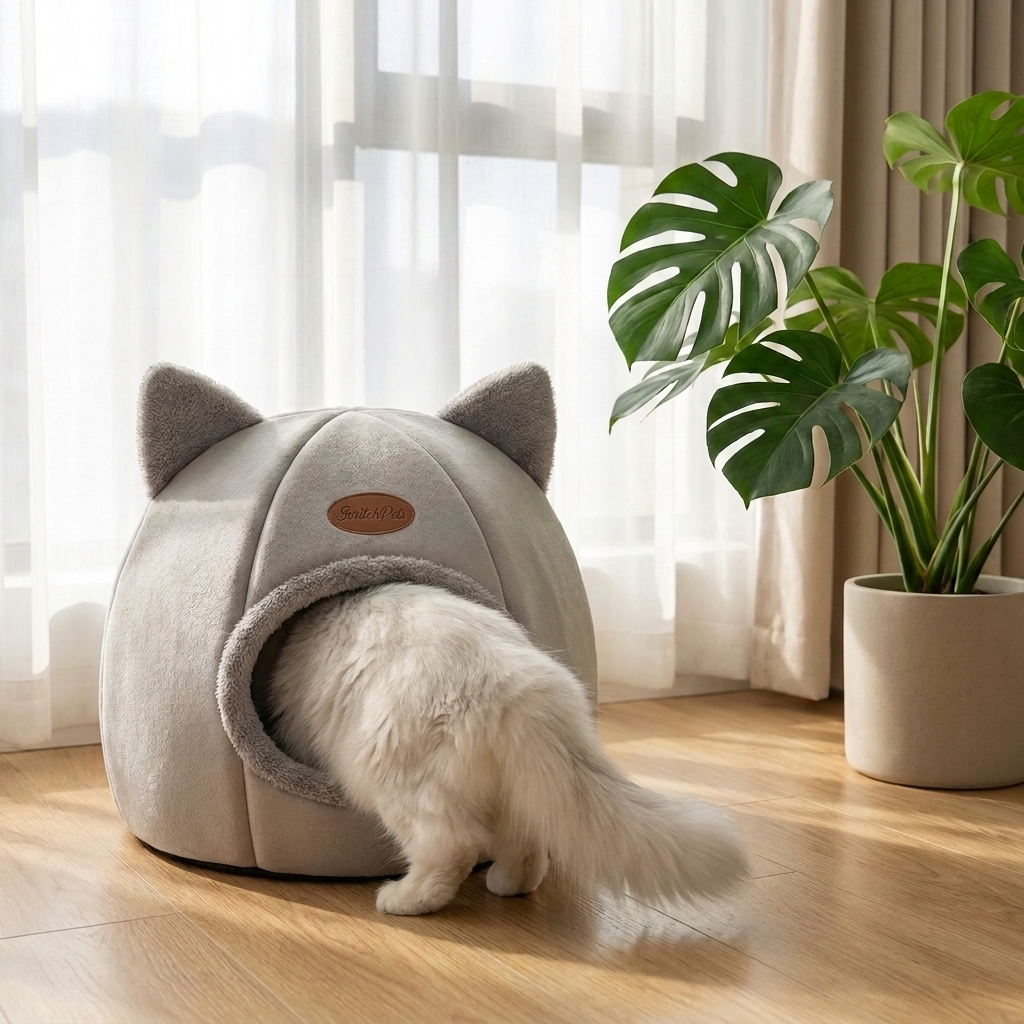 ScritchPets Cat Cave Bed