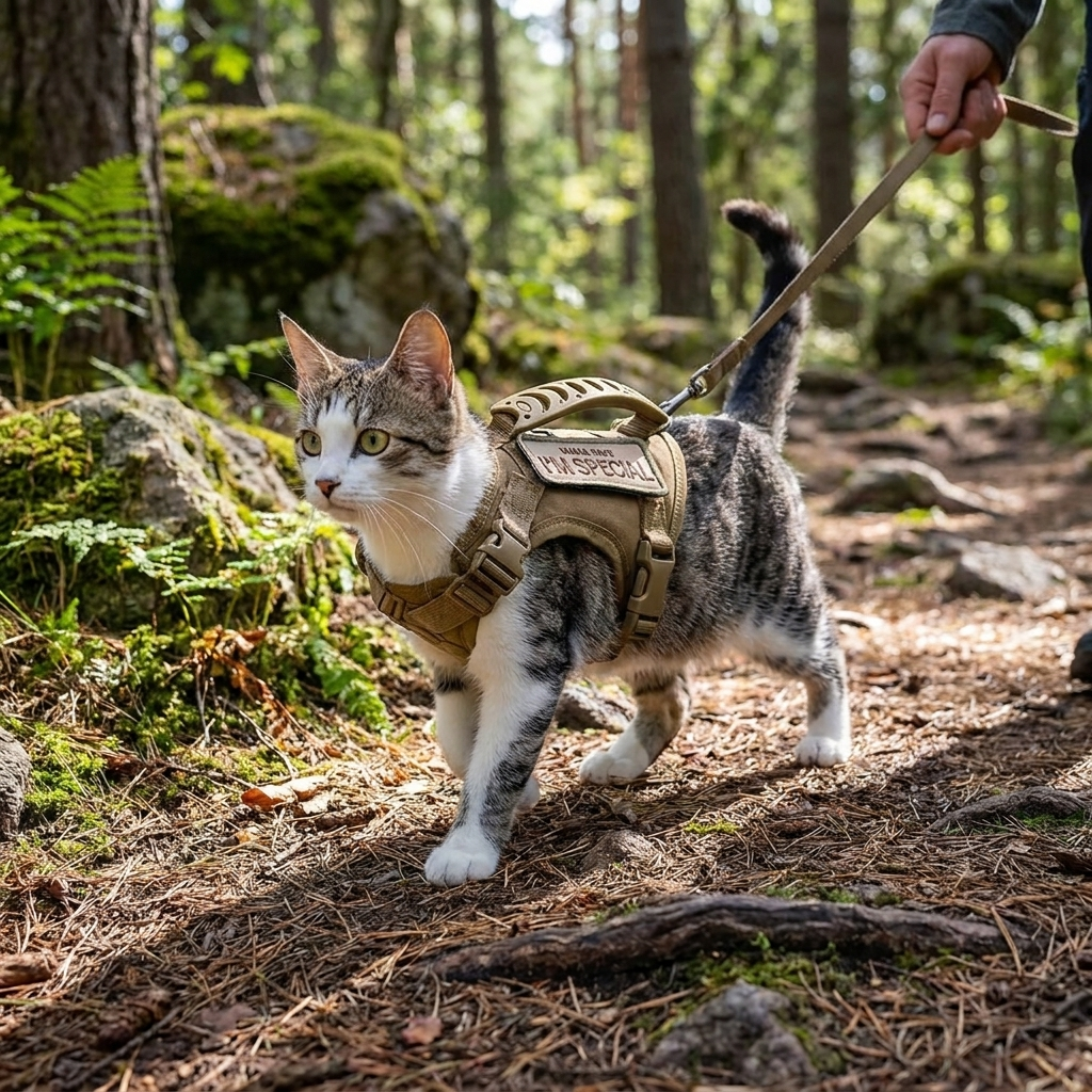 ScritchPets Tactical Dog Harness and Leash Set