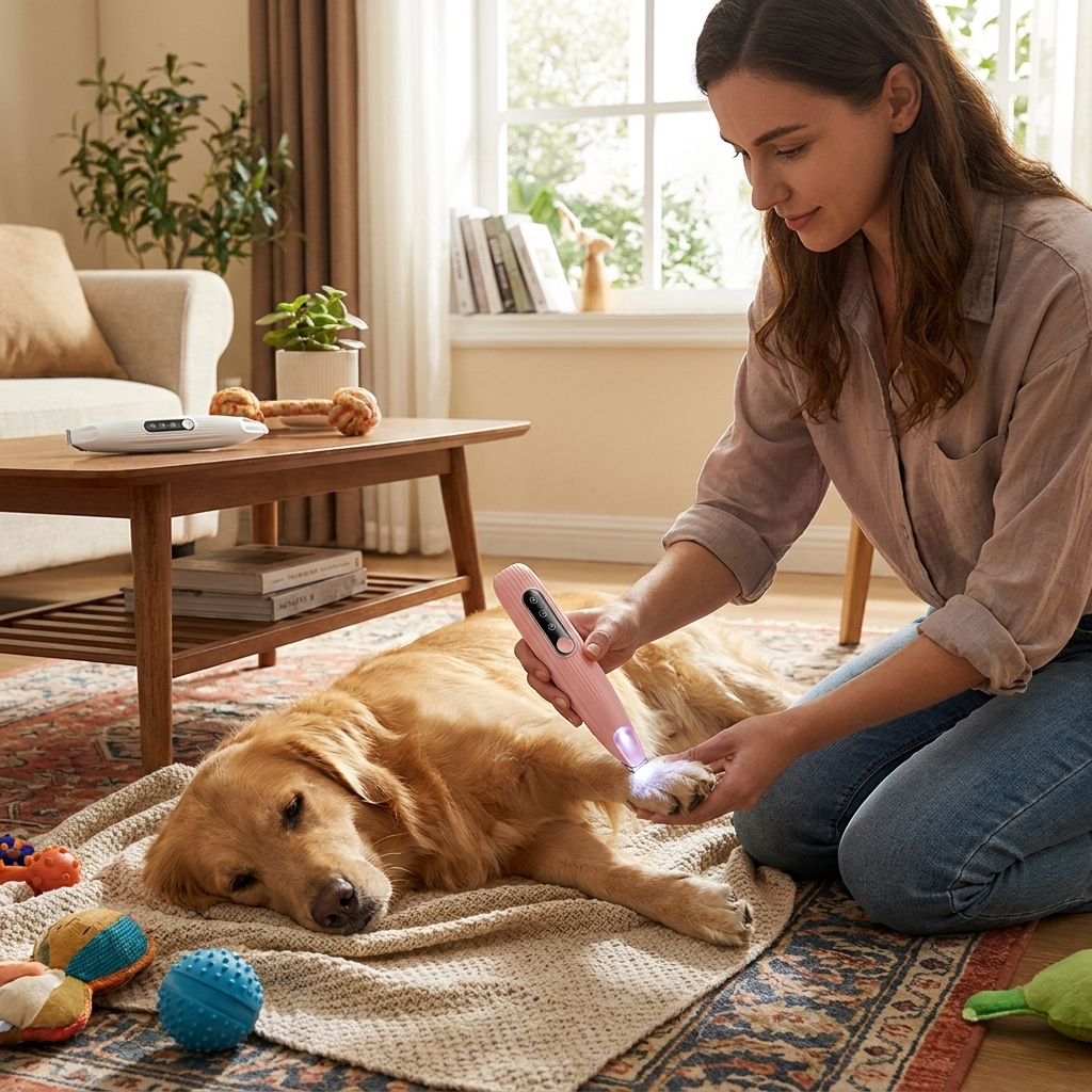 ScritchPets Cordless LED Dog Grooming Trimmer lifestyle image