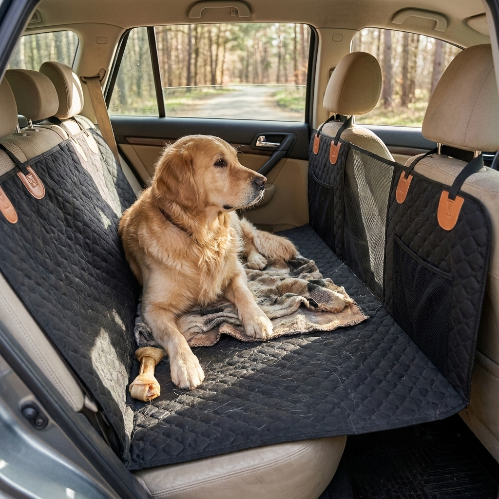 ScritchPets Dog Car Seat Extender Platform lifestyle image