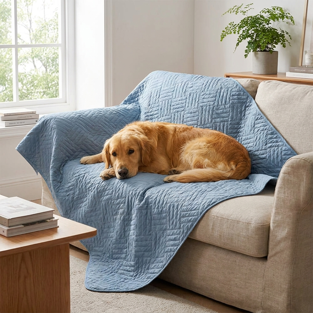 ScritchPets Waterproof Washable Pet Blanket lifestyle image