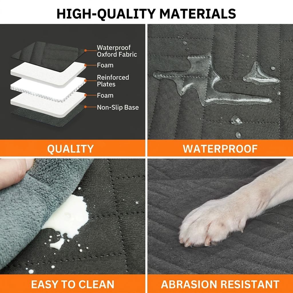ScritchPets Waterproof Dog Car Seat Hammock Cover
