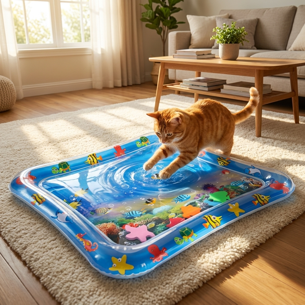 ScritchPets AquaPaws Interactive Cat Water Mat