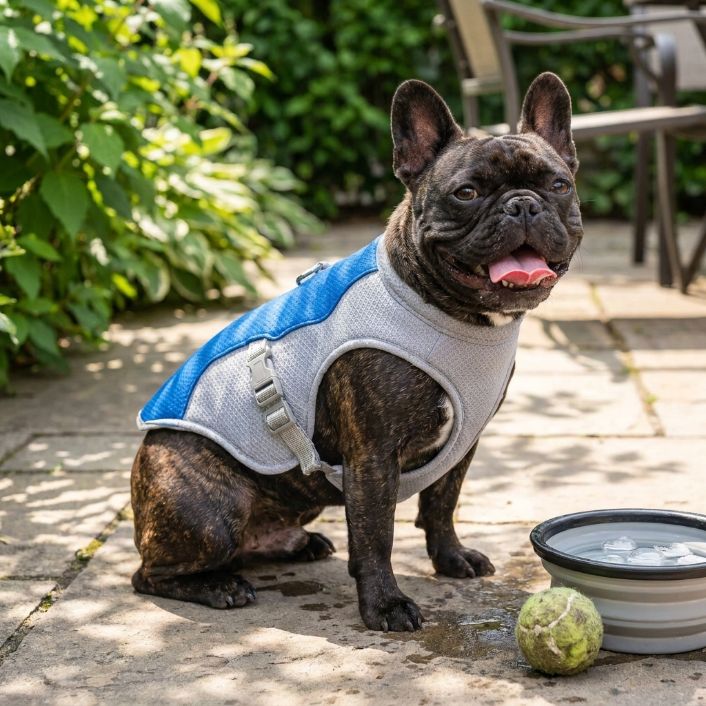 ScritchPets Breathable Dog Cooling Vest lifestyle image