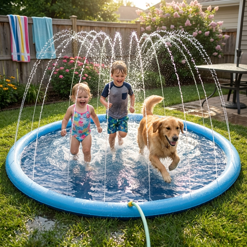 ScritchPets Dog Splash Pad Sprinkler Mat