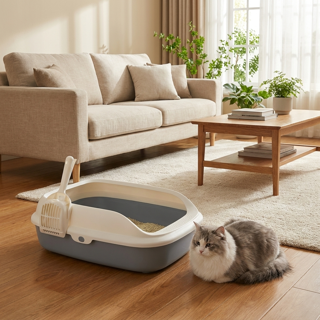 ScritchPets Open Top Cat Litter Tray