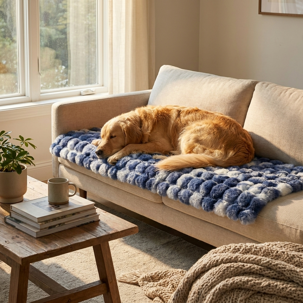 ScritchPets Faux Fur Sofa Protector
