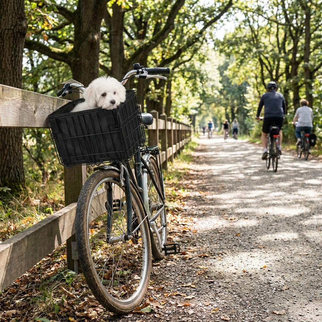ScritchPets Folding Pet Bike Basket