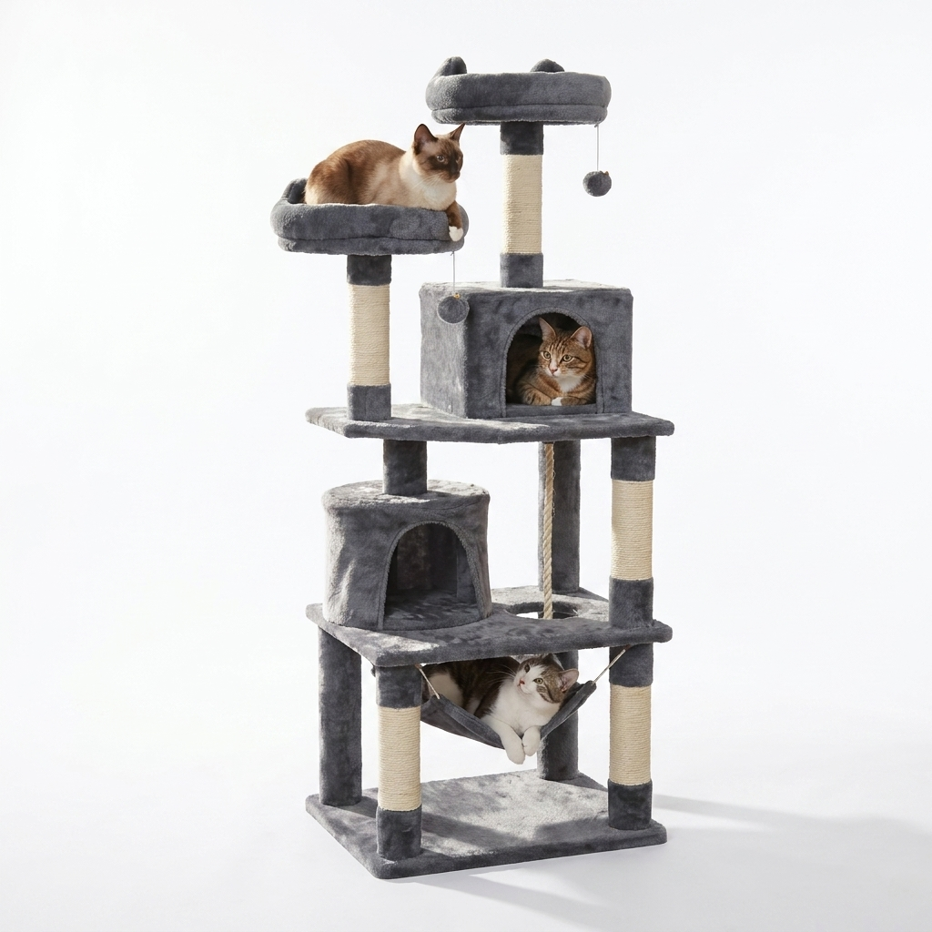 ScritchPets Multi Level Cat Tree Tower