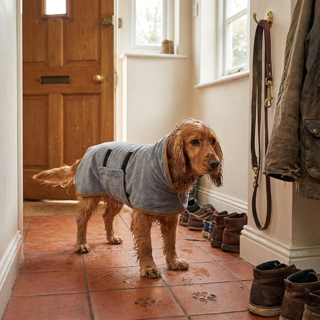 Dog Drying Robe lifestyle