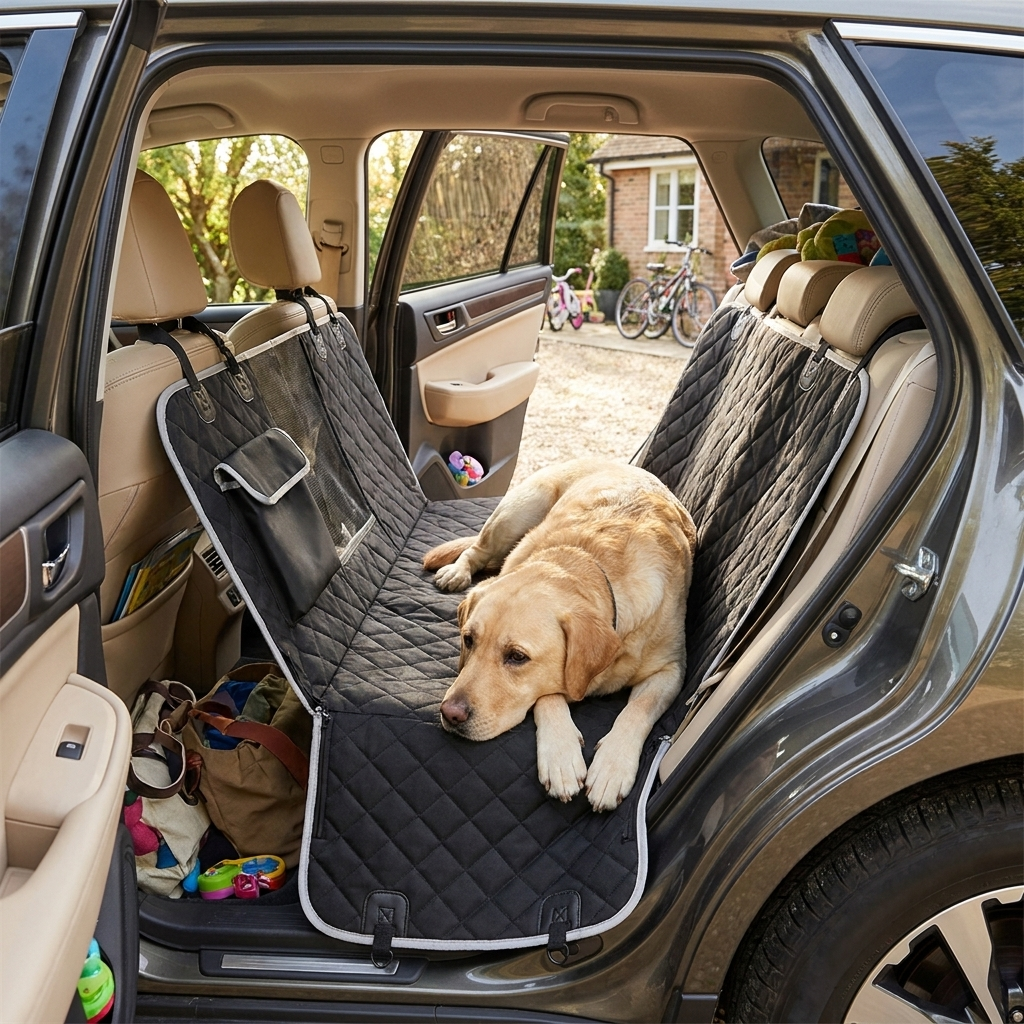 Dog Car Hammock Seat Cover lifestyle