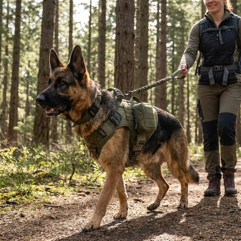 Tactical Dog Harness Set lifestyle