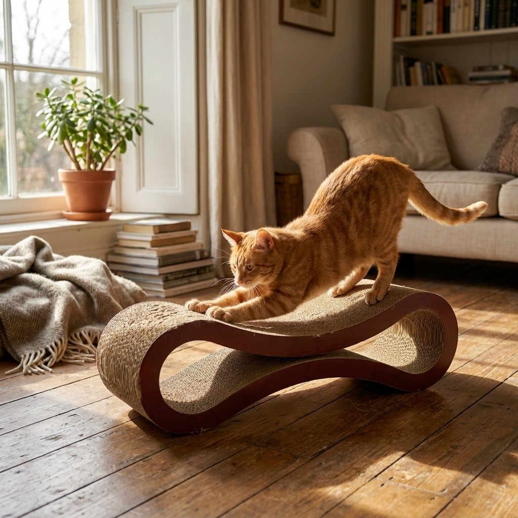 Infinity Cat Scratcher Lounge lifestyle