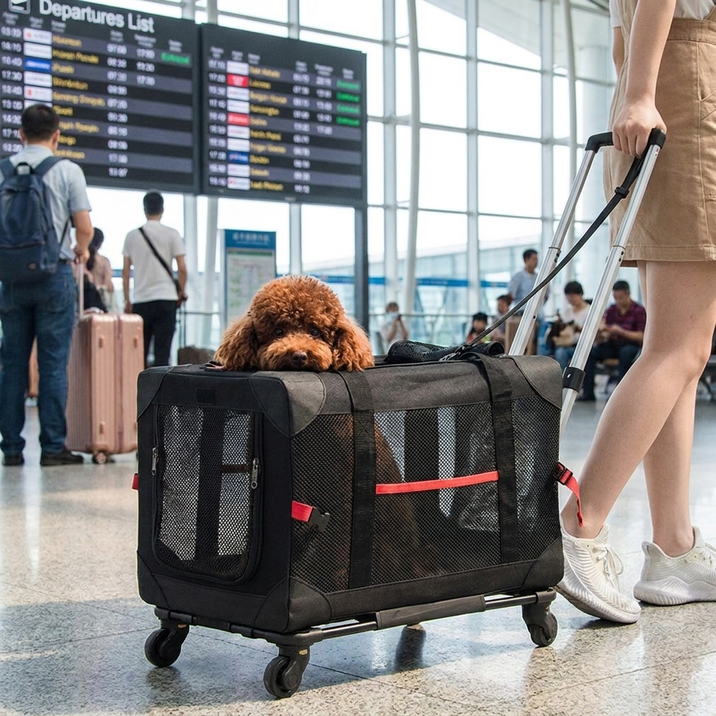 Pet Travel Trolley Carrier lifestyle