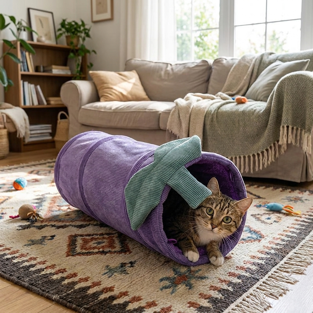 Flower Cat Play Tunnel lifestyle