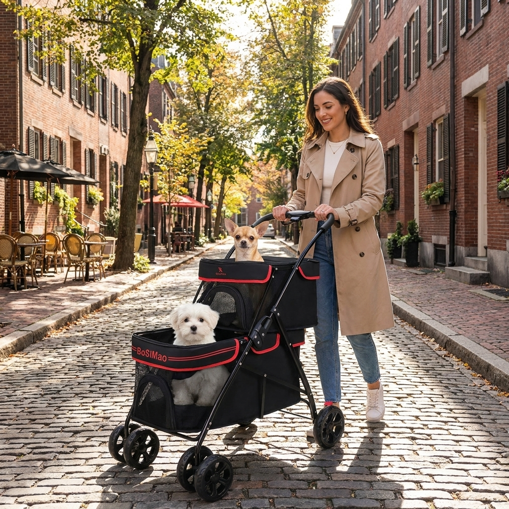 ScritchPets Dual Layer Pet Stroller