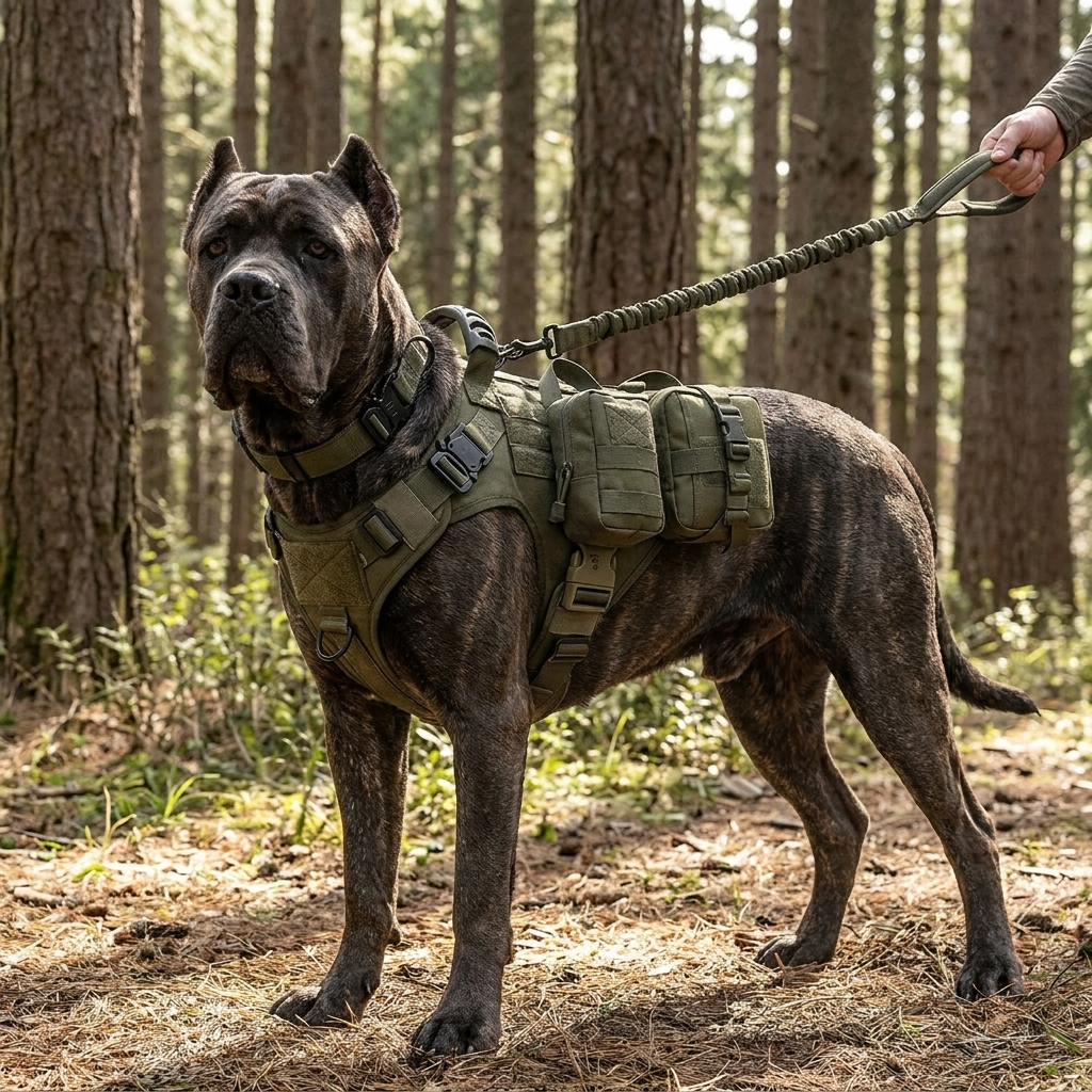 ScritchPets Tactical Dog Harness Set