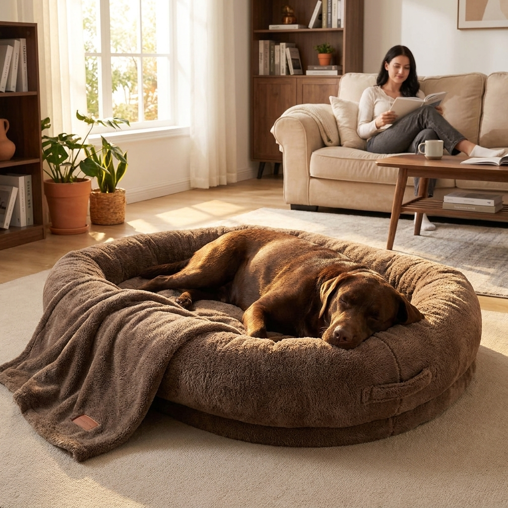 ScritchPets WUFFLY Bond Bed in use