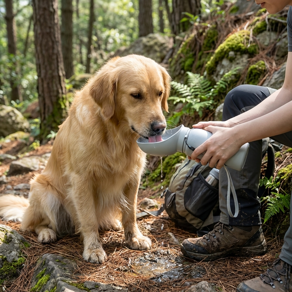 ScritchPets Collapsible Dog Water Bottle