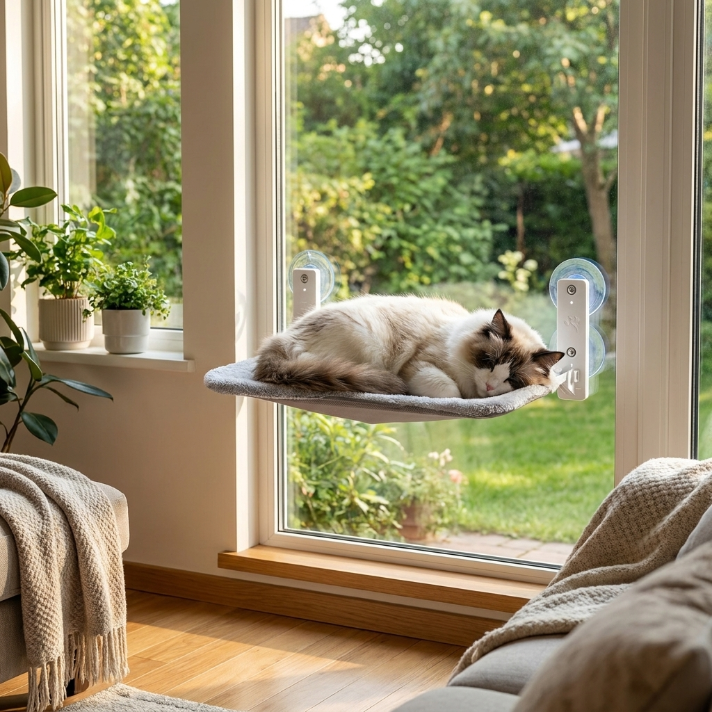 ScritchPets Window Mounted Cat Hammock