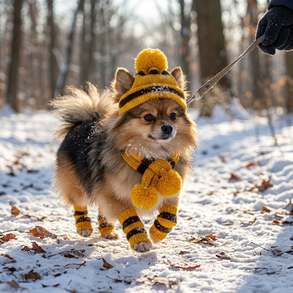 ScritchPets Knitted Winter Accessories for Dogs