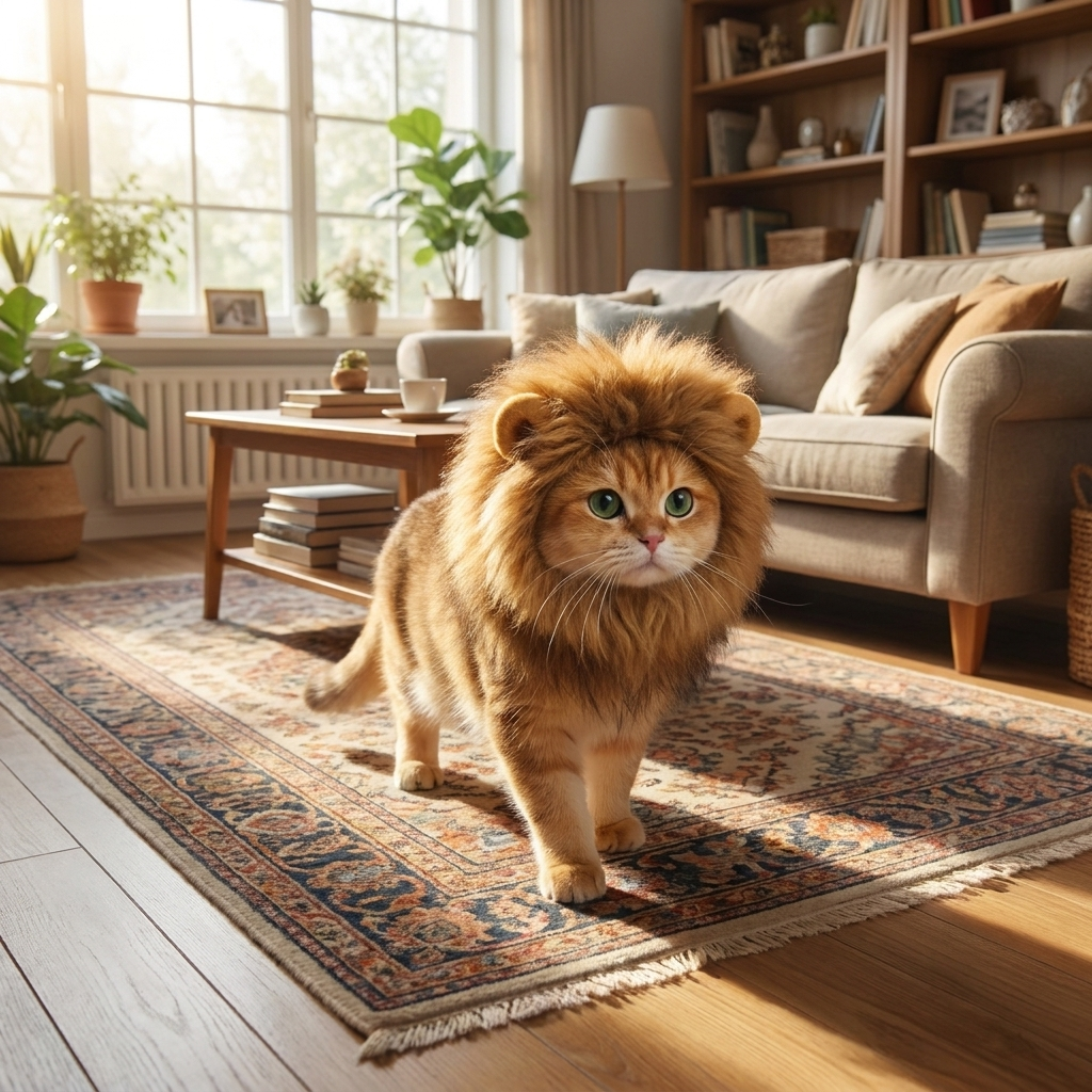 ScritchPets Lion Mane Cat Costume
