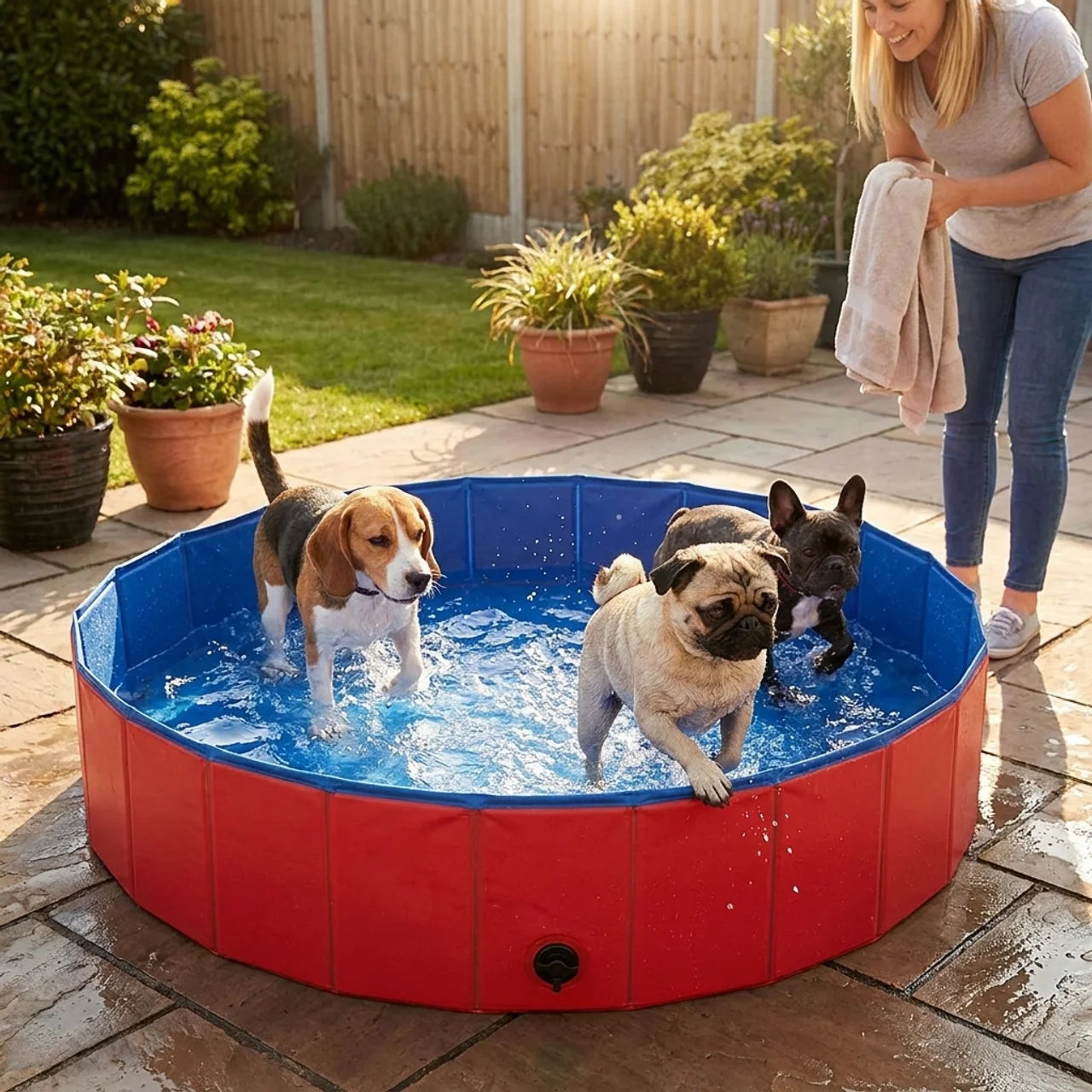 ScritchPets PoolMax Foldable Pet Swimming Pool