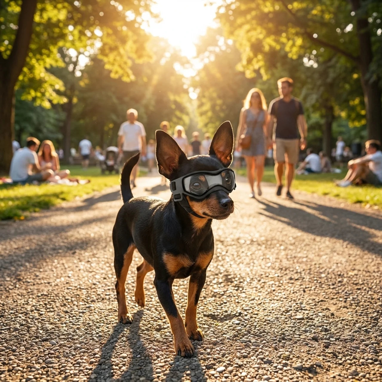 ScritchPets UV Dog Goggles for Small Breeds