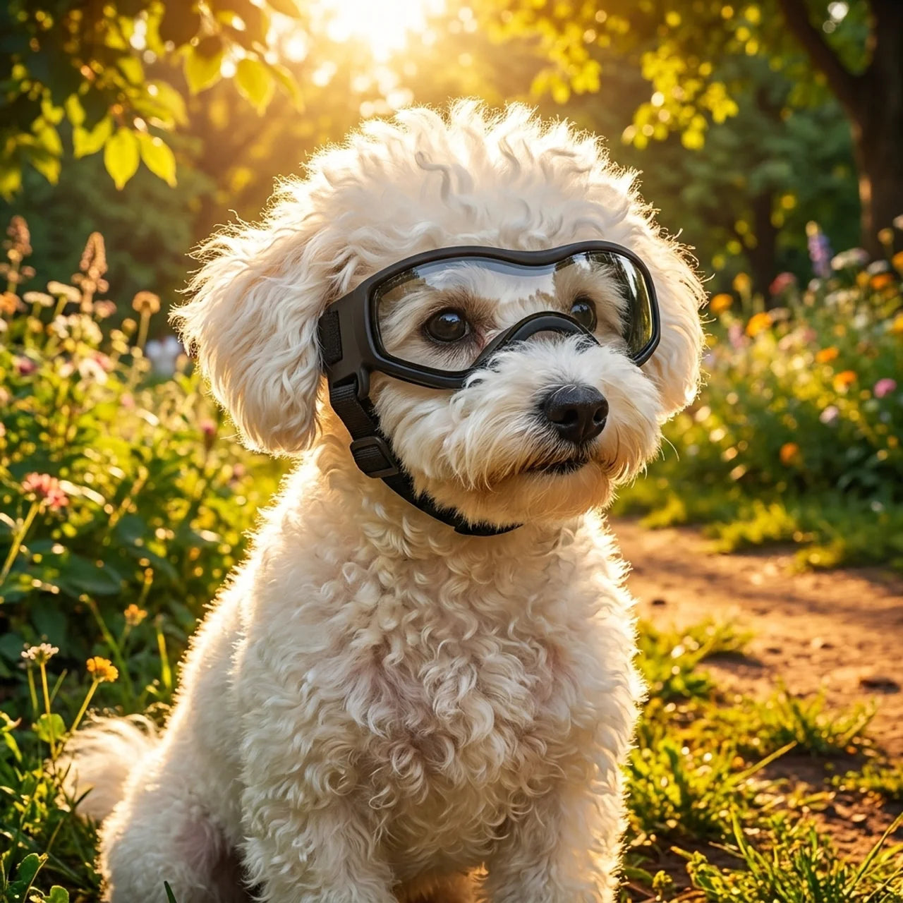 ScritchPets UV Dog Goggles for Small Breeds