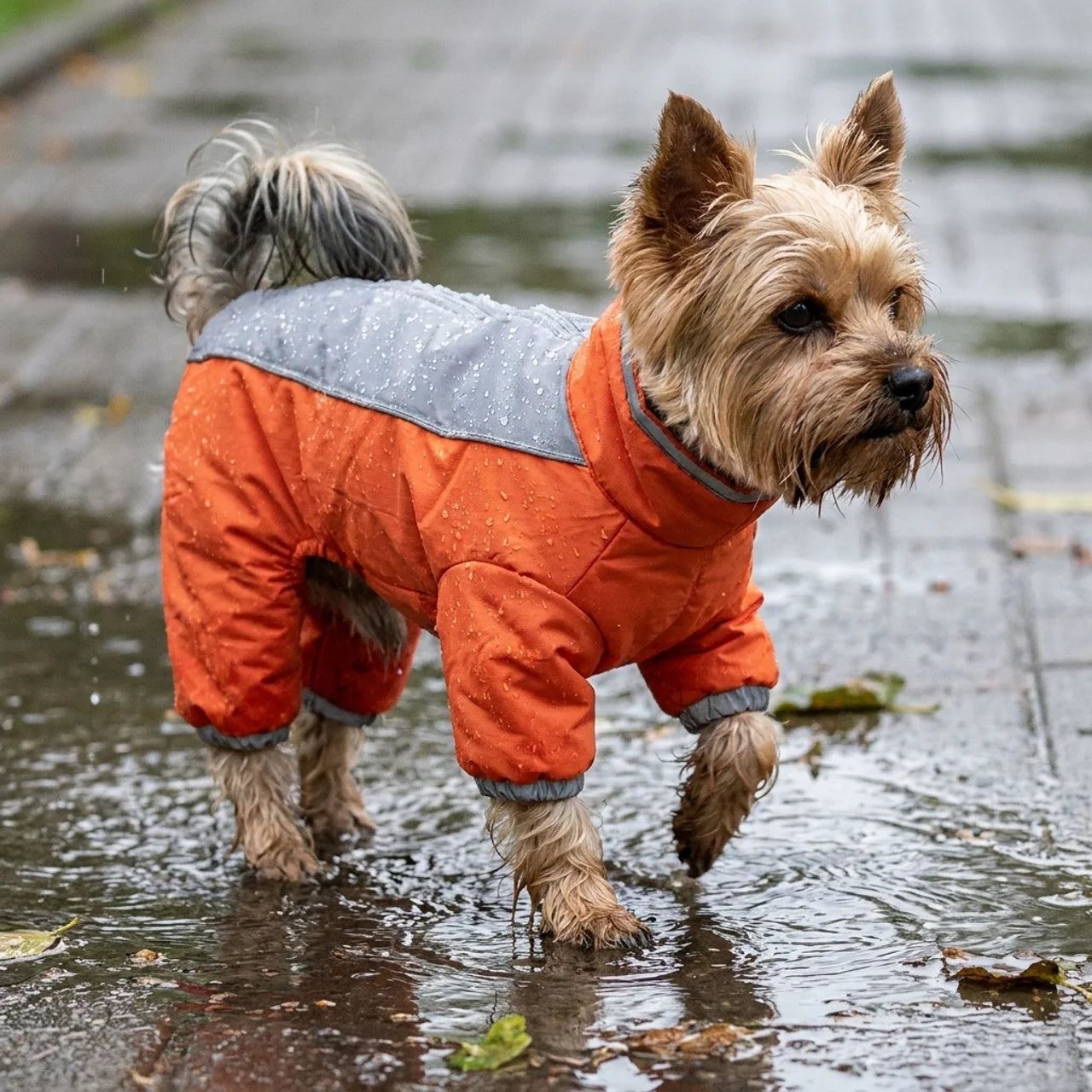 ScritchPets Waterproof Dog Jumpsuit Raincoat