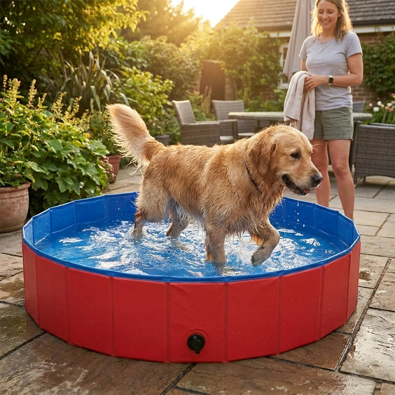 ScritchPets PoolMax Foldable Pet Swimming Pool