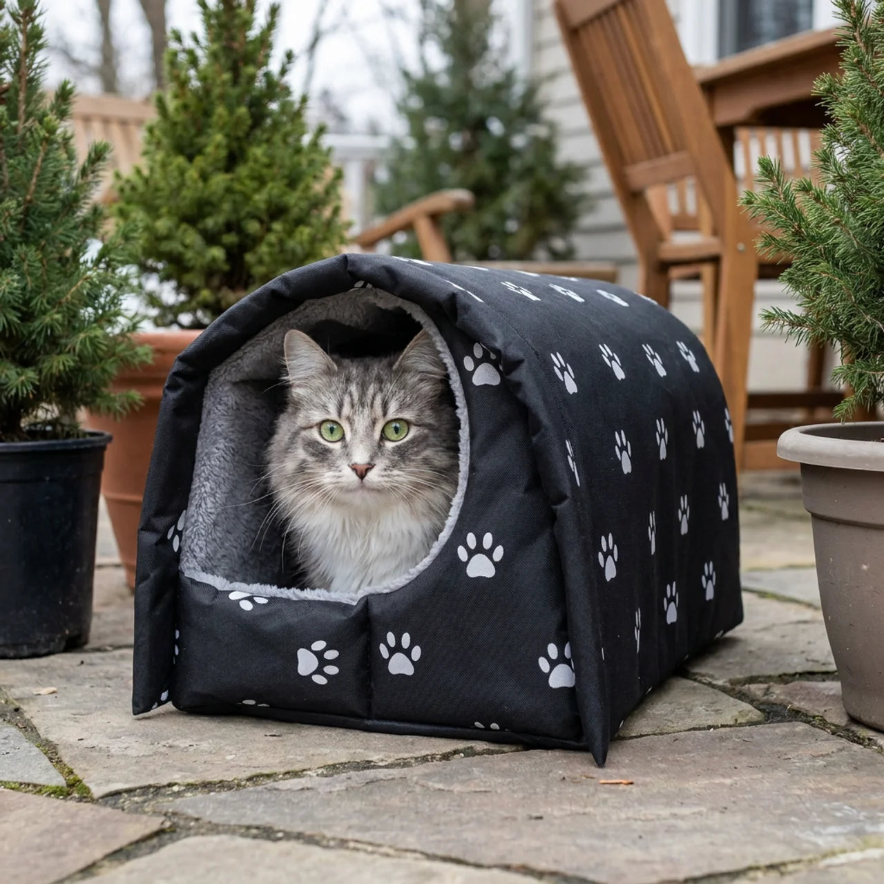 ScritchPets Insulated Outdoor Cat House