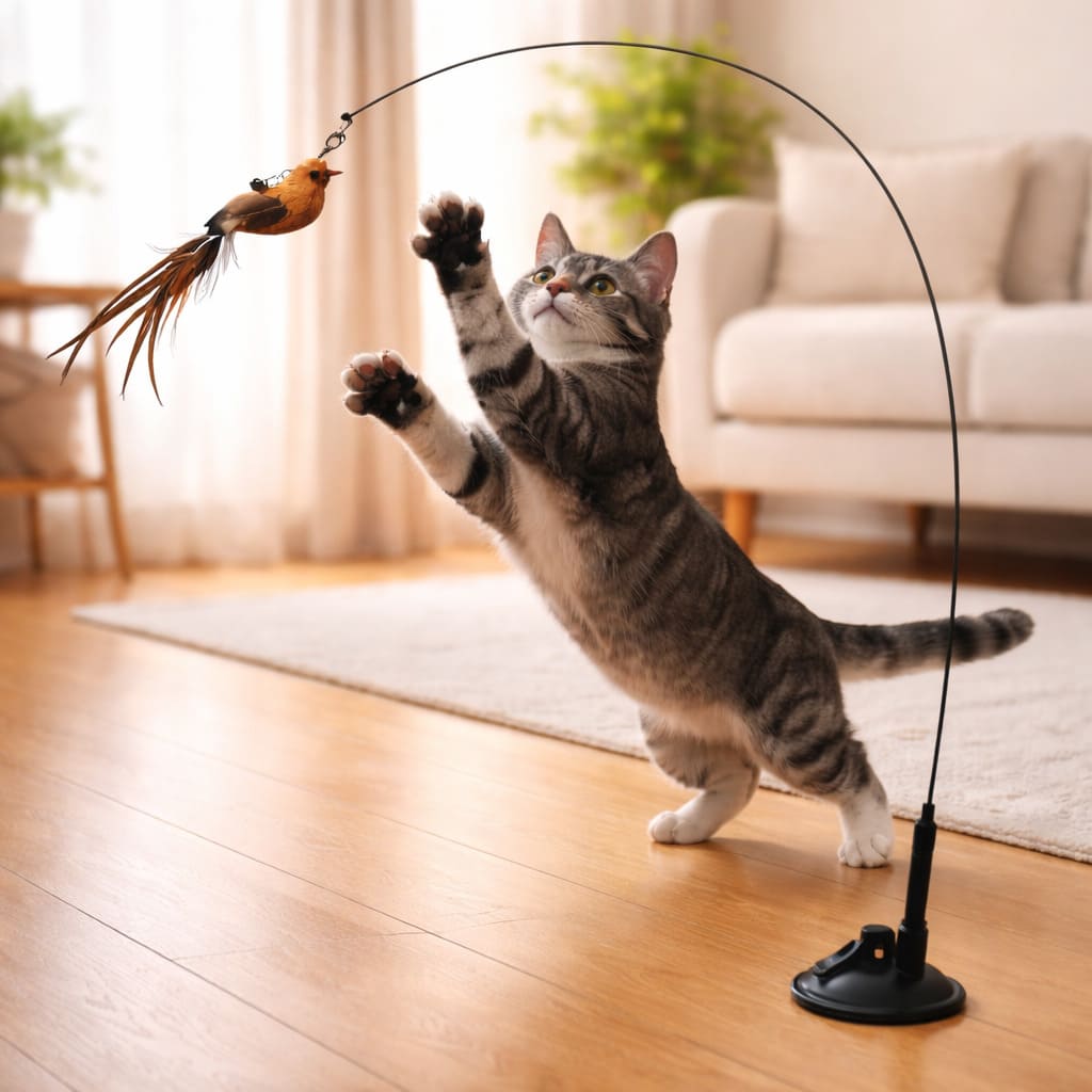 ScritchPets Interactive Bird Cat Toy