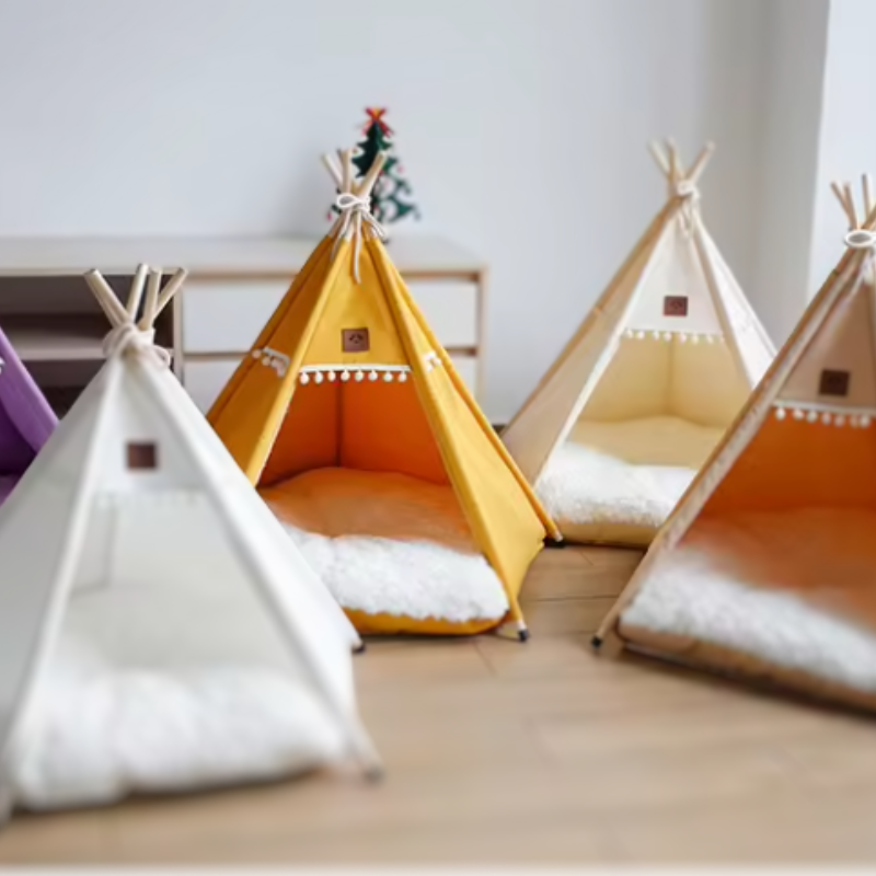 ScritchPets Canvas Pet Teepee Tent