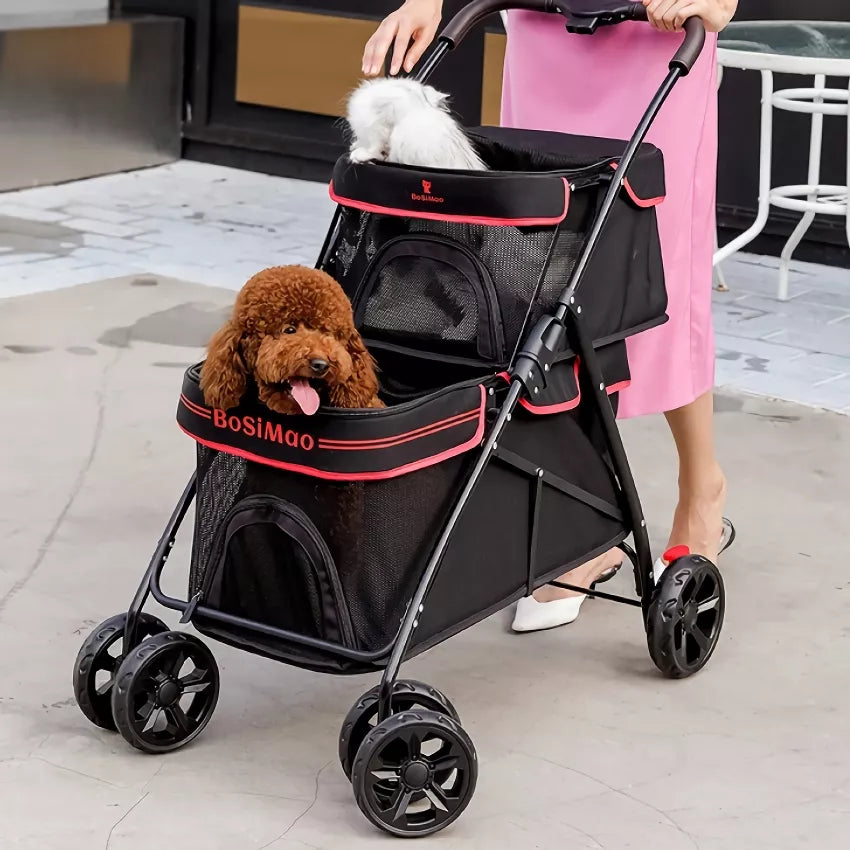 ScritchPets Dual Layer Pet Stroller