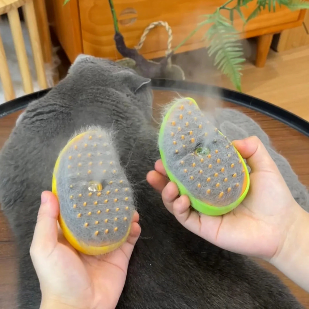 ScritchPets 3 in 1 Cat Steam Grooming Brush