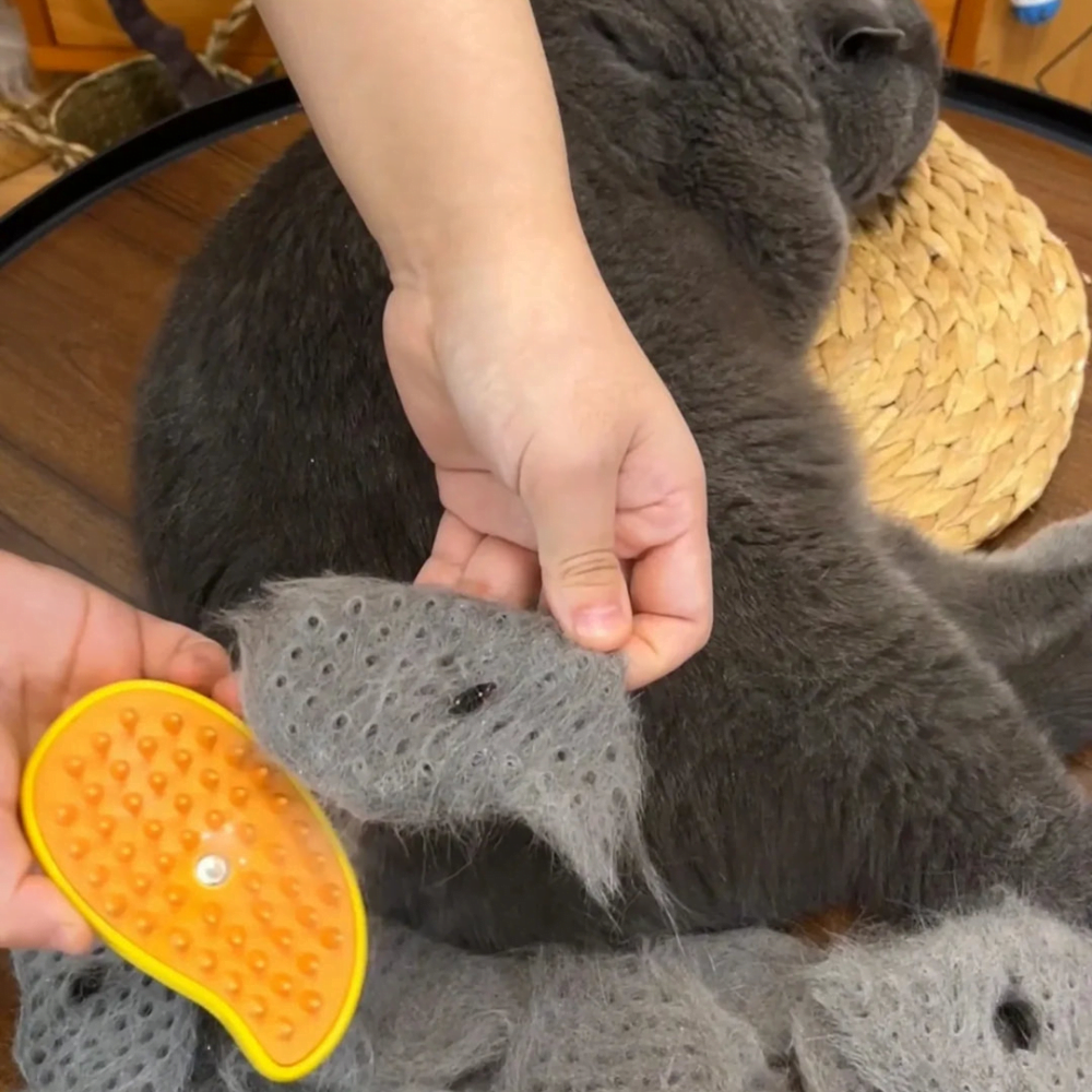 ScritchPets 3 in 1 Cat Steam Grooming Brush