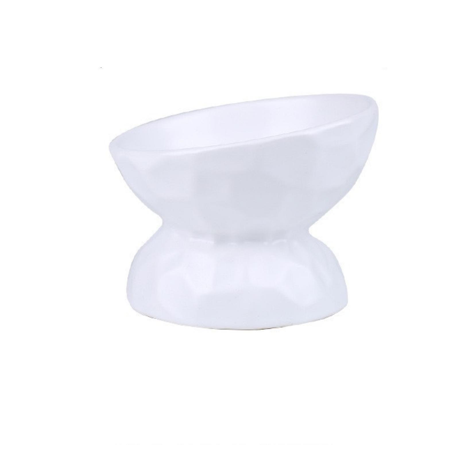 Tilting Ceramic Cat Bowls With Uneven Texture - {{product.type}} - PawPawUp