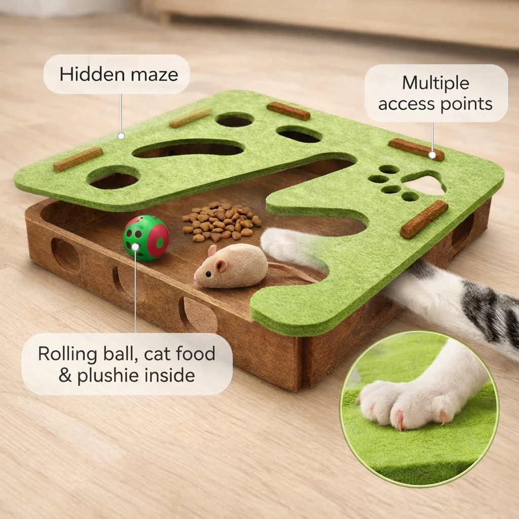 ScritchPets Cat Puzzle Feeder